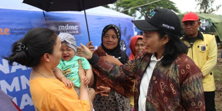 Menteri PPPA Apresiasi Hunian Darurat Muhammadiyah yang Ramah Perempuan dan Anak