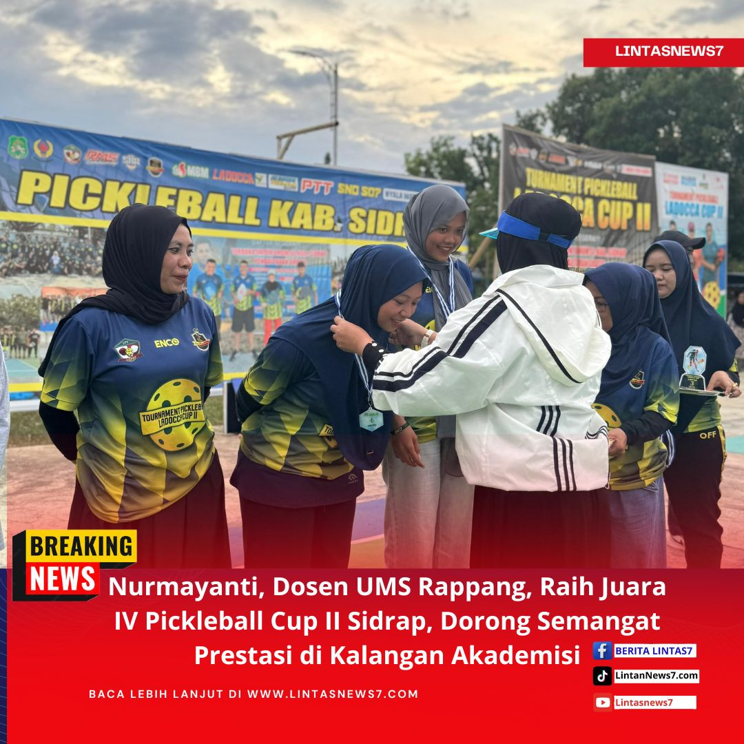 Nurmayanti, Dosen UMS Rappang, Raih Juara IV Pickball Cup II Sidrap, Dorong Semangat Prestasi